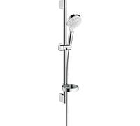 Hansgrohe Conjunto de ducha a pared Crometta Vario – barra 65 cm y jabonera, blanco/cromo