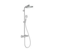 Hansgrohe Crometta - Conjunto de ducha S 240 Showerpipe con termostato, cromo 27267000