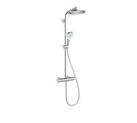 Hansgrohe Crometta - Conjunto de ducha S 240 Showerpipe con termostato, EcoSmart 9 l/min, cromo 27268000
