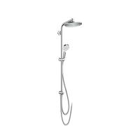 Hansgrohe Crometta - Conjunto de ducha S 240 Showerpipe para renovaciones, EcoSmart 9 l/min, cromo 27270000