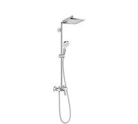 Hansgrohe Crometta - Conjunto de ducha Showerpipe E 240 con grifo, cromo 27284000
