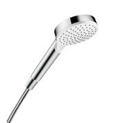 Hansgrohe Alcachofa de ducha Crometta 1jet EcoSmart (ahorro 9 l/min) Blanco/Cromo 26333400