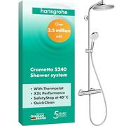 Hansgrohe Conjunto de ducha a pared Crometta S 240 – Termostato, cromo 27267000