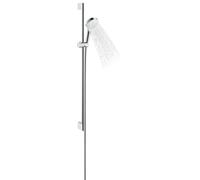 hansgrohe Crometta set de ducha 1jet EcoSmart con barra de ducha 90 cm, blanco/cromo, 26539400