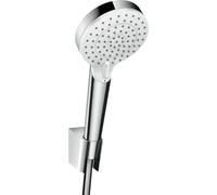 Hansgrohe Conjunto de ducha a pared Crometta Vario EcoSmart 9 l/min, flexo 125 cm, blanco/cromo