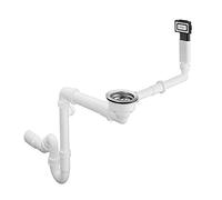hansgrohe D16-10 vaciador con rebosadero con válvula manual para una cubeta de granito cromo
