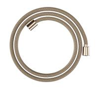 hansgrohe Designflex, flexo de ducha universal 1,60 m, sistema anti-torsión, manguera de ducha flexible y resistente a las torceduras, incl. juntas, bronce cepillado