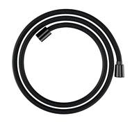 hansgrohe Designflex, flexo de ducha universal 1,60 m, sistema anti-torsión, manguera de ducha flexible y resistente a las torceduras, incl. juntas, cromo negro cepillado