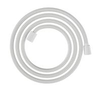 hansgrohe Designflex, flexo de ducha universal 2,00 m, sistema anti-torsión, manguera de ducha flexible y resistente a las torceduras, incl. juntas, blanco mate