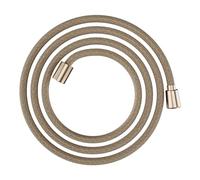 hansgrohe Designflex, flexo de ducha universal 2,00 m, sistema anti-torsión, manguera de ducha flexible y resistente a las torceduras, incl. juntas, bronce cepillado