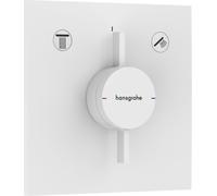 Hansgrohe DuoTurn E - Grifo empotrado para 2 aparatos, blanco mate 75417700
