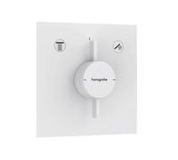 Hansgrohe DuoTurn E - Grifo empotrado para 2 aparatos, blanco mate 75417700