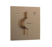 Hansgrohe DuoTurn E - Grifo empotrado para 2 aparatos, bronce cepillado 75417140