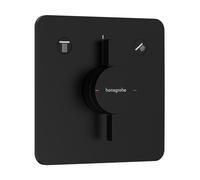 Hansgrohe DuoTurn grifo de bañera y ducha empotrado negro 75414670