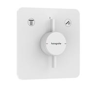 hansgrohe DuoTurn Q mezclador, empotrado, 2 consumidores, 2 funciones, roseta Soft Edge, 75414700, Color: Blanco Mate