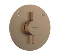 Hansgrohe DuoTurn S - Grifo empotrado para 2 aparatos, bronce cepillado 75418140