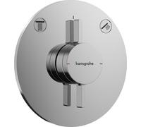 hansgrohe DuoTurn S mezclador, empotrado, 2 consumidores, 2 funciones, roseta redonda, 75418000, Color: cromado