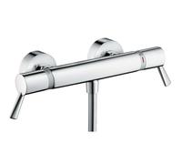 Hansgrohe Grifo de ducha a pared Ecostat 13117000 termostato cromo ComfortCare de superficie EcoStop