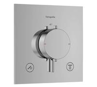 Hansgrohe Ecostat Comfort E - Grifo empotrado termostático para 2 dispositivos, cromo 33711000