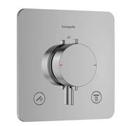 Hansgrohe Ecostat Comfort Q - Grifo empotrado termostático para 2 dispositivos, cromo 33713000