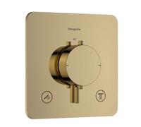 Hansgrohe Ecostat Comfort Q - Grifo termostático empotrado, para 2 dispositivos, acabado pulido en oro 33713990