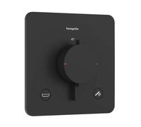 Hansgrohe Ecostat Comfort Q - Grifo termostático empotrado para 2 dispositivos, negro mate 33717670