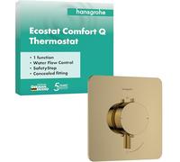 Hansgrohe Ecostat Comfort Q grifo para ducha empotrado con termostato oro 33712990