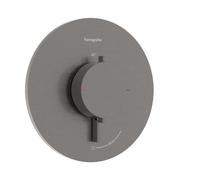 Hansgrohe Ecostat Comfort S - Grifo de ducha para instalación empotrada, con termostato, cromo negro cepillado 33714340