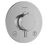 Hansgrohe Ecostat Comfort S - Grifo empotrado termostático para 2 dispositivos, cromo 33715000
