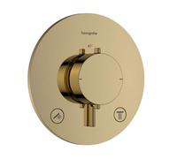 Hansgrohe Ecostat Comfort S - Grifo termostático empotrado, para 2 dispositivos, acabado pulido en oro 33715990