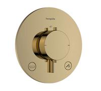 Hansgrohe Ecostat Comfort S - Grifo termostático empotrado, para 2 dispositivos, acabado pulido en oro 33718990