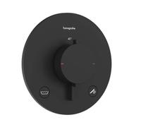Hansgrohe Ecostat Comfort S - Grifo termostático empotrado para 2 dispositivos, negro mate 33718670
