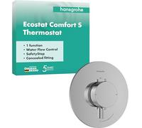 Hansgrohe Grifo empotrado termostático Ecostat Comfort S 1 función SafetyStop 40°C cromo