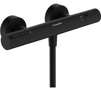 Hansgrohe Grifo termostático para ducha a pared Ecostat Element 13346670 Negro mate SafetyStop 40°C