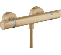 Hansgrohe Grifo de ducha termostático Ecostat Comfort, bronce cepillado, 13116140