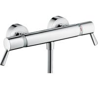 Termostato de ducha hansgrohe Ecostat, de superficie, 1 consumidor, ComfortCare, asas extralargas, EcoStop, cromo, 13117000