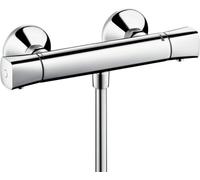 Hansgrohe Ecostat: Mezclador termostático universal para ducha, de montaje en superficie, acabado cromado