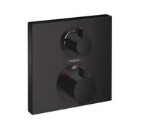 Hansgrohe Grifo de bañera y ducha empotrado Ecostat 15714670 con termostato negro