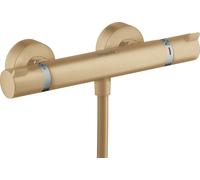 hansgrohe Ecostat termostato de ducha Confort montado en superficie, 13116140, Color: Bronce cepillado