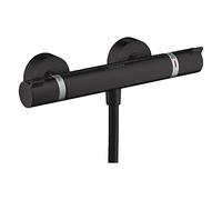 Hansgrohe Grifo de ducha termostático Ecostat Comfort 13116670 Negro mate montado en superficie