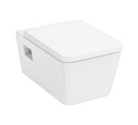 Hansgrohe EluPura Original Q taza de inodoro con asiento de cierre suave suspendido sin reborde blanco brillante 60289450