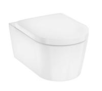 Hansgrohe EluPura S taza de inodoro con asiento de cierre suave suspendido sin reborde blanco 61119450