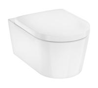 Hansgrohe EluPura S taza de inodoro con asiento de cierre suave suspendido sin reborde blanco 61119450