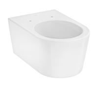Hansgrohe EluPura S taza de inodoro suspendido sin reborde con descarga de remolino blanco 61114450