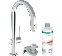 Hansgrohe FilterSystem 210 Aqittura M91, juego de inicio con grifo extraíble de 1 chorro, cromado, referencia 76801000
