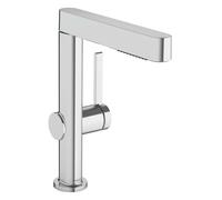 Hansgrohe Finoris - Grifo de lavabo 230, con desagüe Push-Open y ducha extraíble, EcoSmart, cromo 76063000