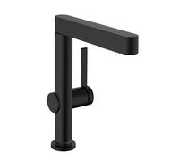 Hansgrohe Finoris - Grifo de lavabo 230, con desagüe Push-Open y ducha extraíble, EcoSmart, negro mate 76063670