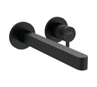 Hansgrohe Grifo monomando lavabo empotrado Finoris EcoSmart caño 22,5 cm Negro mate 76050670
