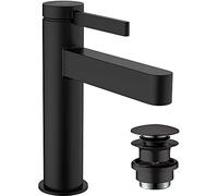 Hansgrohe Finoris grifo para lavabo de pie negro 76024670