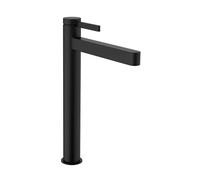 hansgrohe Finoris Grifo monomando de lavabo 260, con vaciador Push-Open, negro mate, 76070670